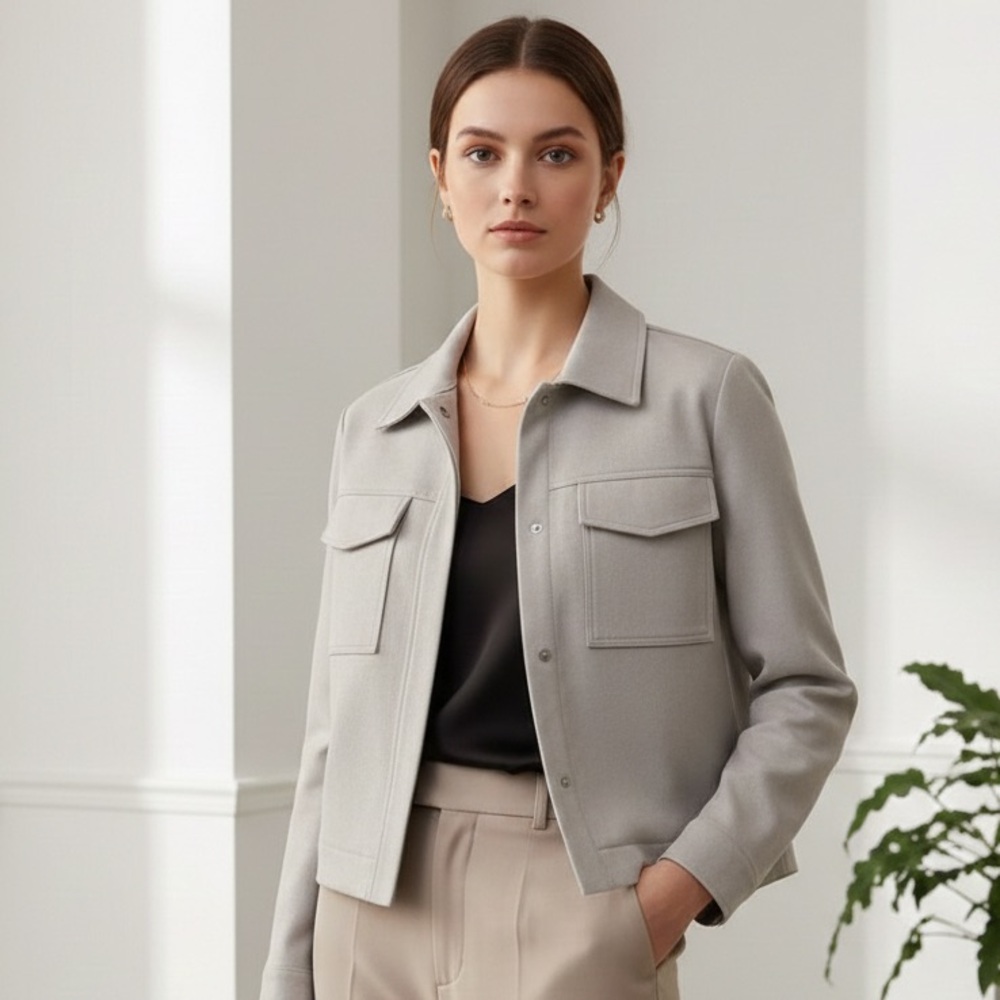 CAROLINA BELLE Crop Soft Jacket